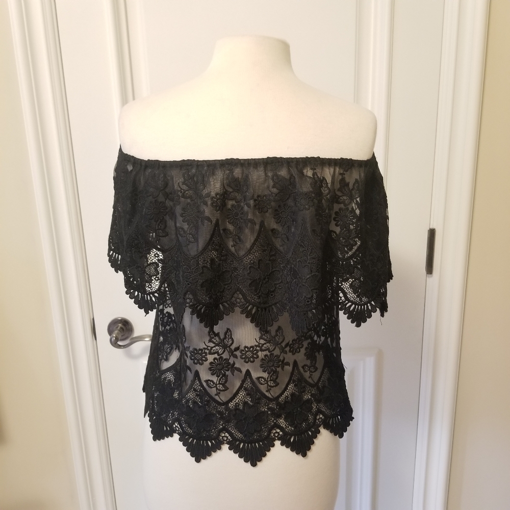 Off The Shoulder Lace Top
